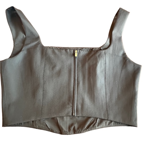 House of Harlow 1960 Black Zip Back Top - Picture 4 of 11